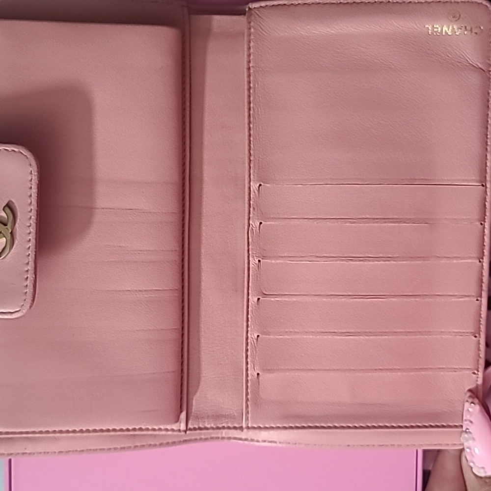 Chanel Pink Icon Line Long Kisslock Wallet - Picture 9 of 16